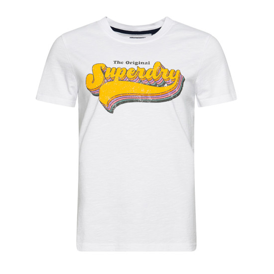 Superdry Γυναικεία κοντομάνικη μπλούζα Vintage Rainbow T-Shirt